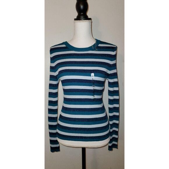Hooked Up Long Sleeve Striped Pullover Sweater - Picture 7 of 10
